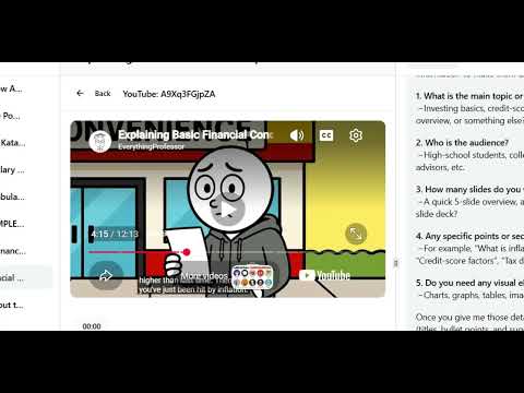 Image upload and create PowerPoint video thumbnail